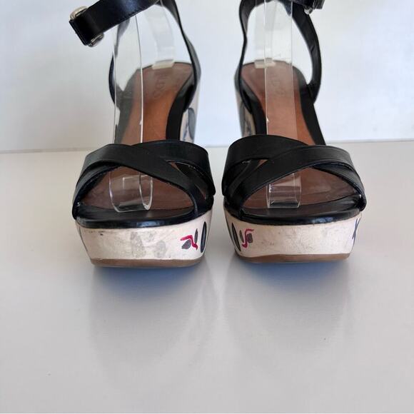 Colorful Wedge Sandals - Picture 3 of 15